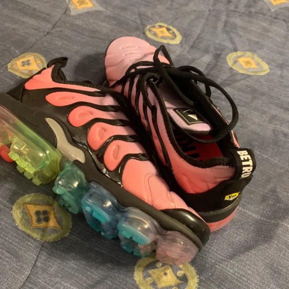 Colorful running shoes